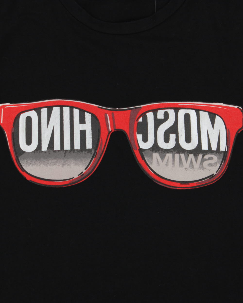 Moschino Swim Black Sunglasses Logo Crewneck T-Shirt - S