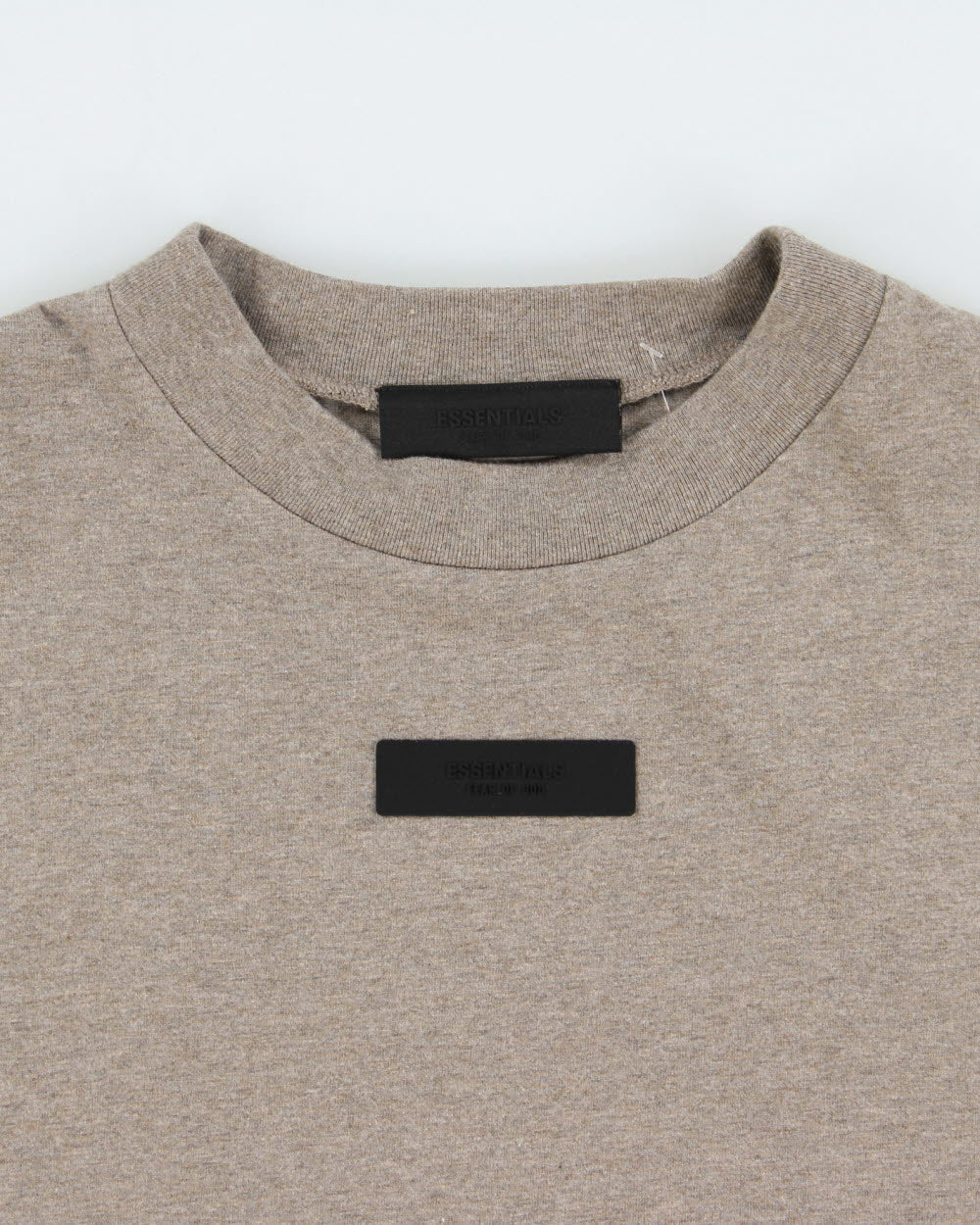 Essentials Fear Of God Grey Marl Heavyweight Single Stitch Oversized Boxy Crewneck T-Shirt - M