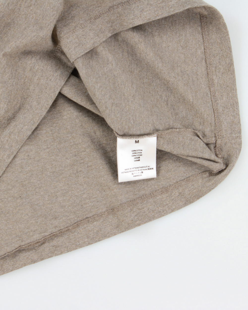 Essentials Fear Of God Grey Marl Heavyweight Single Stitch Oversized Boxy Crewneck T-Shirt - M