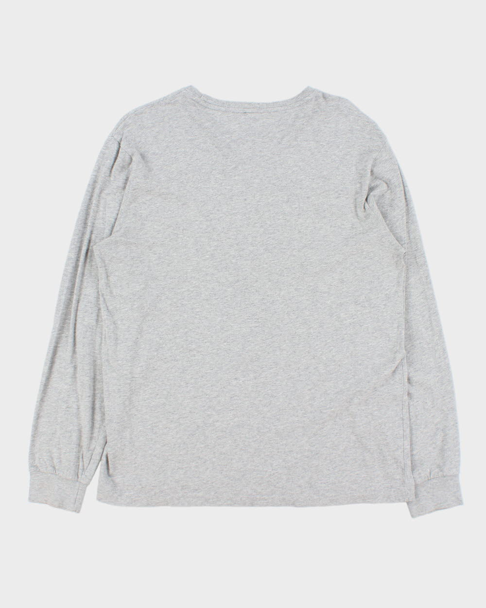 Vintage Polo Ralph Lauren Marl Grey Long Sleeve Crewneck T-Shirt - M