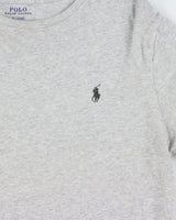 Vintage Polo Ralph Lauren Marl Grey Long Sleeve Crewneck T-Shirt - M