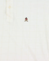 Vintage Y2K 00s Tommy Hilfiger Stitch Check Short Sleeve Crest Polo-Shirt - M