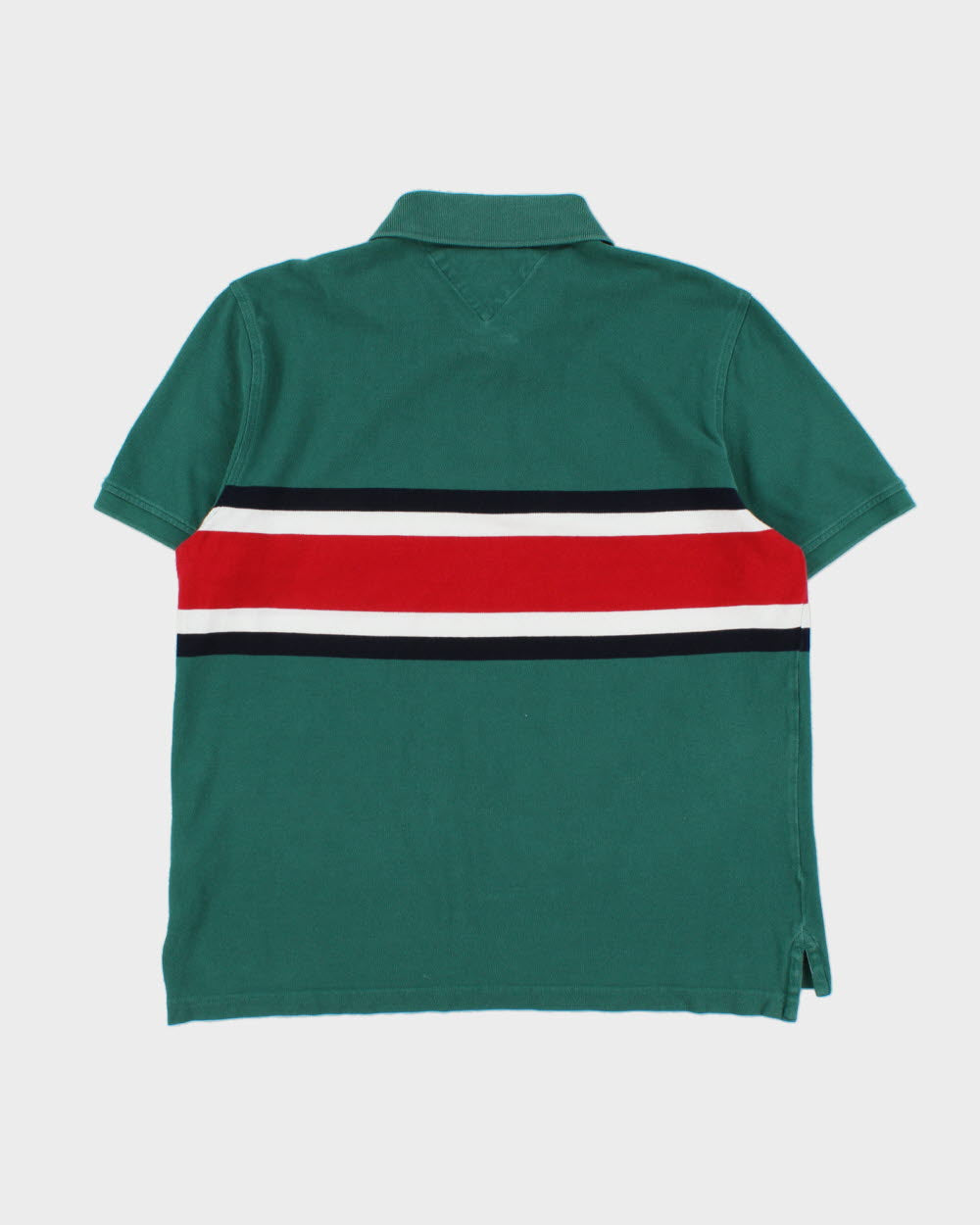 Vintage Tommy Hilfiger Striped Custom Fit Short Sleeve Polo-Shirt - L