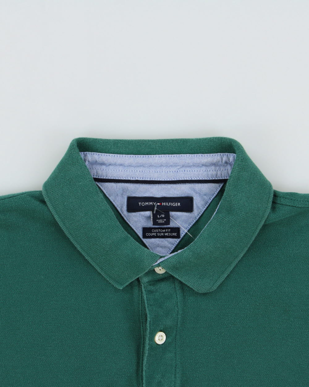 Vintage Tommy Hilfiger Striped Custom Fit Short Sleeve Polo-Shirt - L
