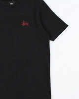 Vintage Stussy Stock Logo Heavyweight Crewneck T-Shirt - S
