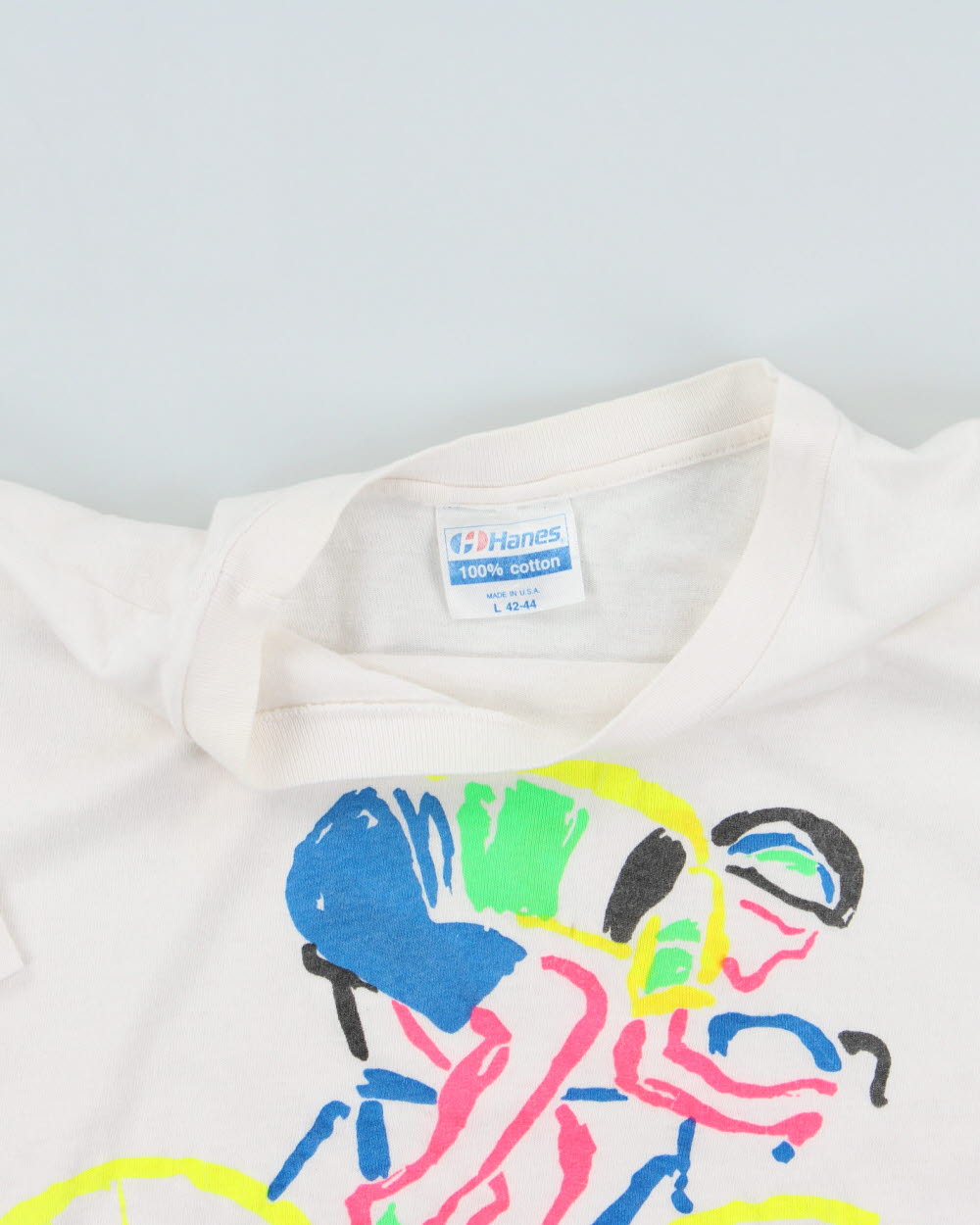 Vintage 1990 California Bicycle Club Heavyweight Single Stitch Hanes Made In USA Crewneck T-Shirt - M