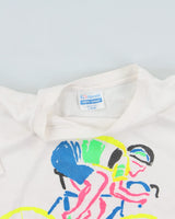Vintage 1990 California Bicycle Club Heavyweight Single Stitch Hanes Made In USA Crewneck T-Shirt - M