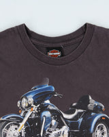 Vintage Harley Davidson Lone Wolf Trike Spokane WA Heavyweight Made In USA Crewneck T-Shirt - L