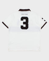 Vintage Polo Ralph Lauren Big Pony #3 Crest Spell Out Custom Slim Fit Short Sleeve Polo Shirt - L