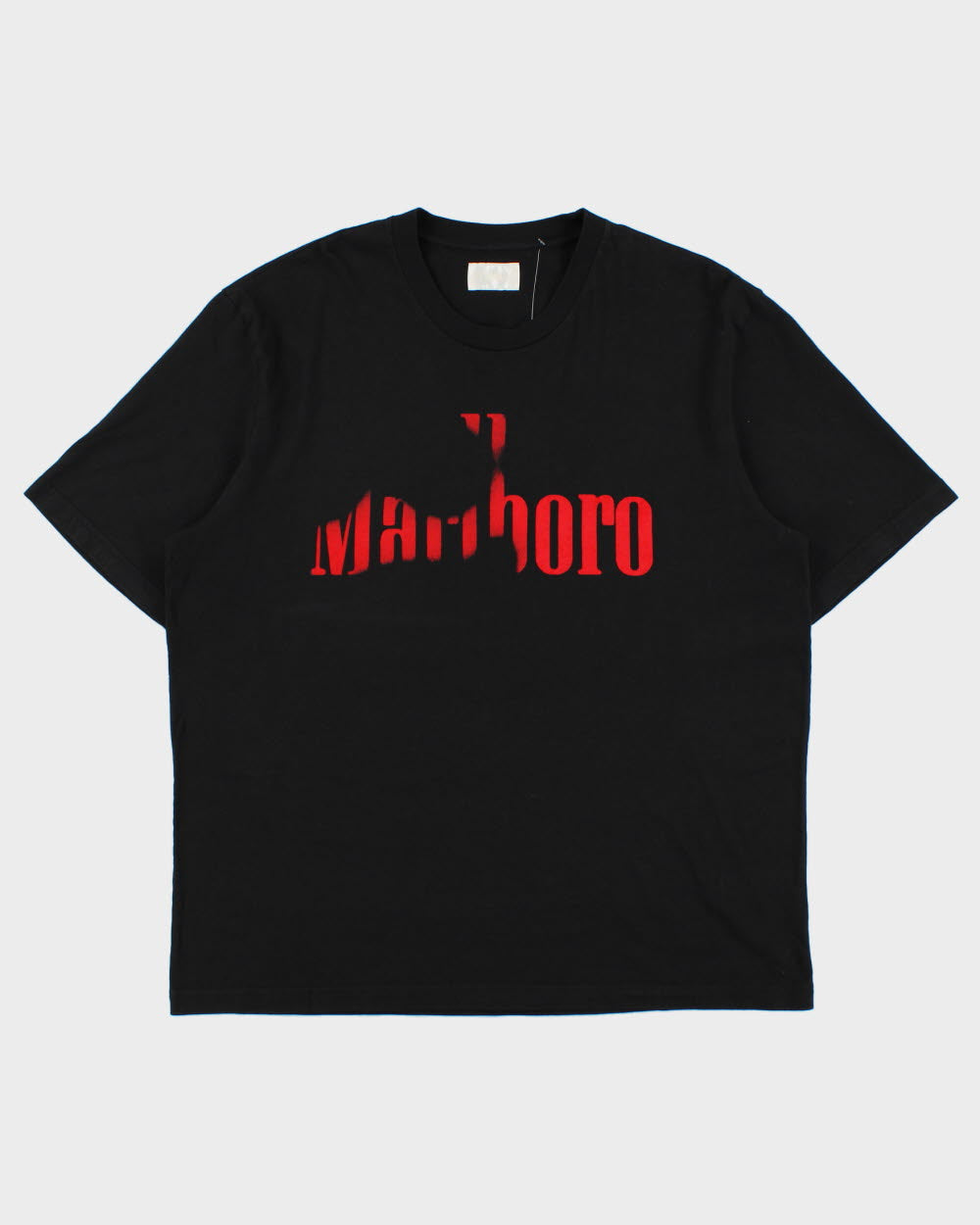 ORO 'Marlboro' Heavyweight Made In Italy Logo Crewneck T-Shirt - XL