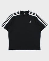 Vintage Y2K 00s Adidas Heavyweight Embroidered 3-Stripe Crewneck Active T-Shirt - L