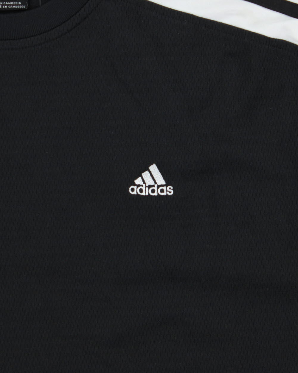 Vintage Y2K 00s Adidas Heavyweight Embroidered 3-Stripe Crewneck Active T-Shirt - L