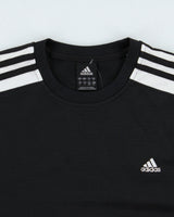 Vintage Y2K 00s Adidas Heavyweight Embroidered 3-Stripe Crewneck Active T-Shirt - L