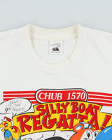 Vintage 1993 Chub 1570 Silly Boat Regatta Heavyweight Single Stitch Made In Canada Crewneck T-Shirt - XL