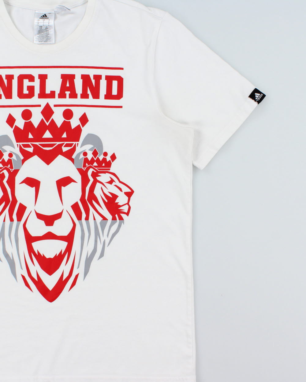 Vintage Adidas England Football Climalite Crewneck T-Shirt - L