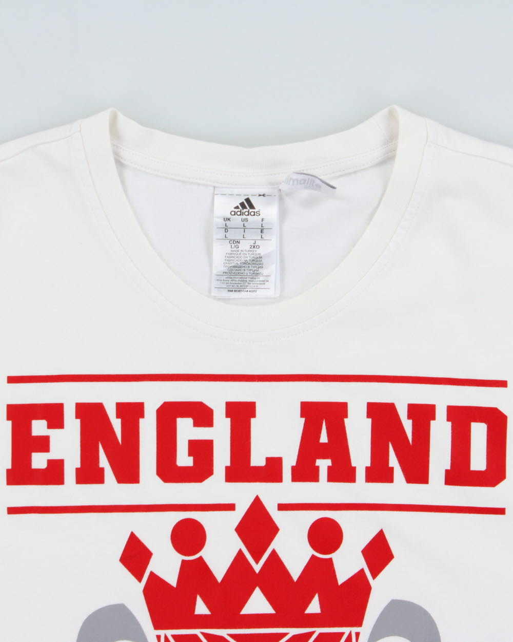 Vintage Adidas England Football Climalite Crewneck T-Shirt - L