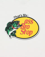 Vintage Bass Pro Shop Novelty Heavyweight Gildan Crewneck T-Shirt - XXL