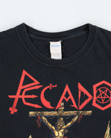 Vintage Pecado Black Metal Band Heavyweight Gildan Crewneck T-Shirt - L