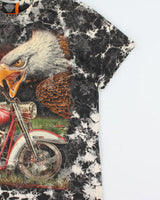Vintage Rock Eagle Heavyweight Tie-Dye Single Stitch USA Crewneck T-Shirt - M