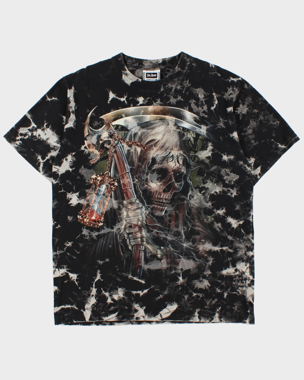 Vintage The Roxx Heavyweight Tie-Dye Skeleton Reaper Single Stitch Crewneck T-Shirt - XL