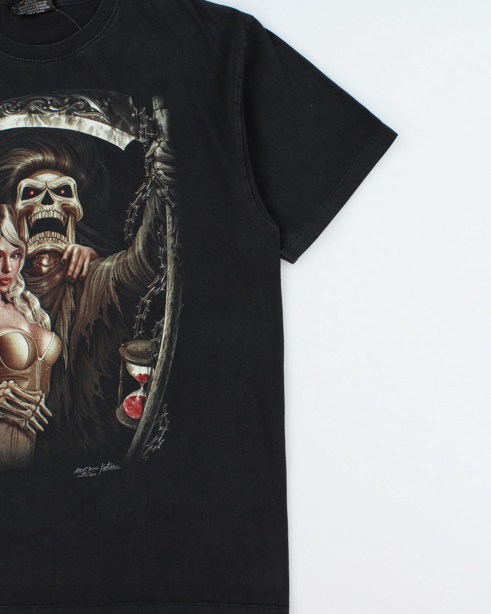 Vintage Rock Chang Heavyweight Crewneck Reaper T-Shirt - XL