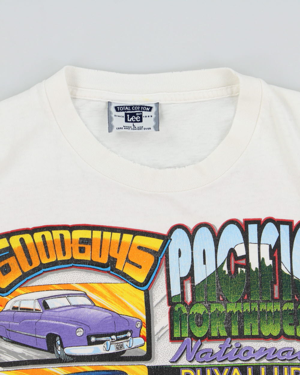 Vintage 1998 Lee GoodGuys Pacific Northwest Nationals Heavyweight Made In USA Crewneck T-Shirt - L