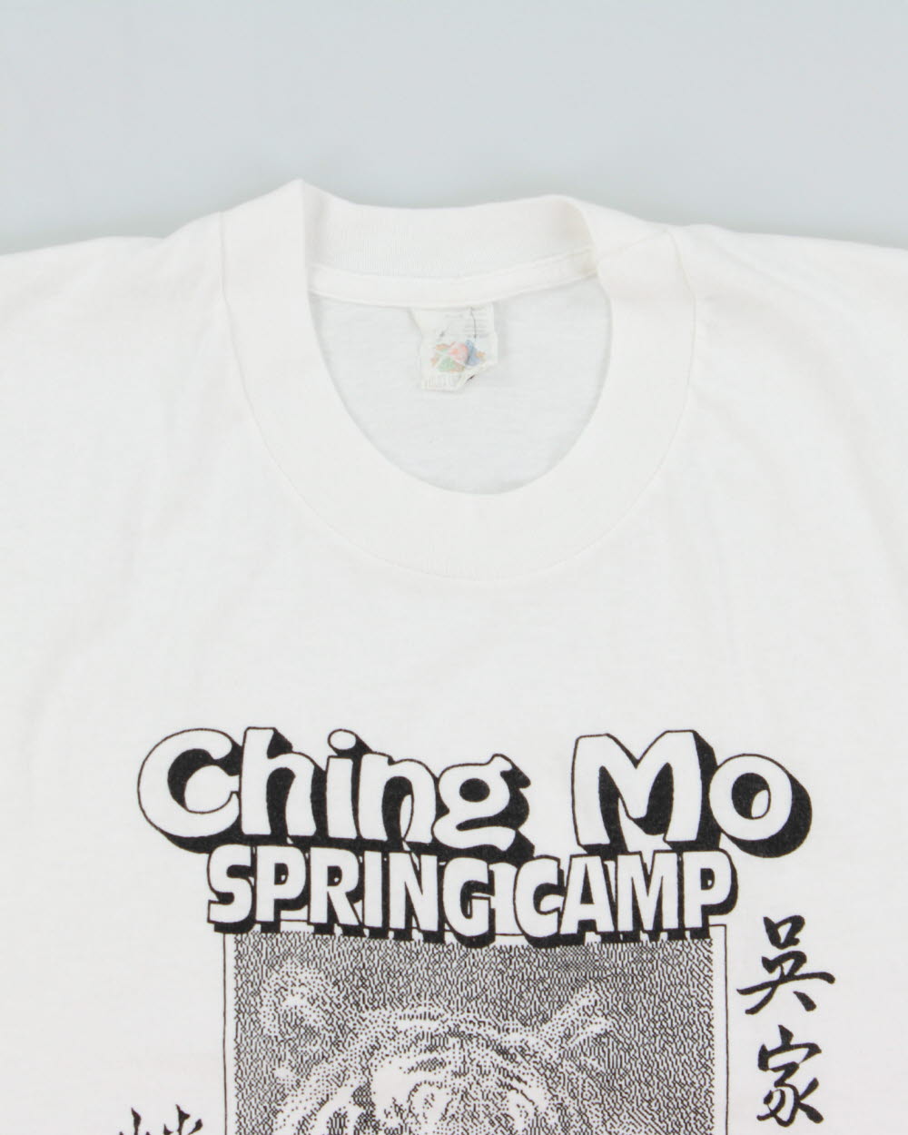 Vintage 1993 Ching Mo Summer Camp Sasamat Lake Heavyweight Made In Canada Single Stitch Crewneck T-Shirt - L