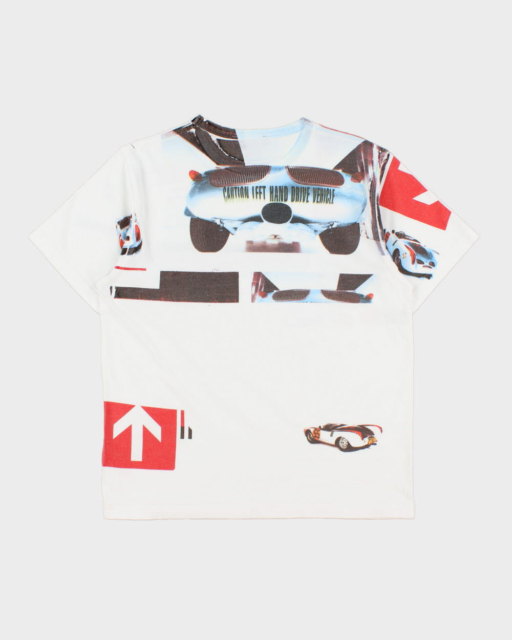 Vintage Y2K 00s Porsche 550 Spyder Heavyweight Graphic Crewneck T-Shirt - M