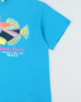 Vintage 1990s Maui Hawaiian State Fish American Heavyweight Single Stitch Made In USA Crewneck T-Shirt - XL