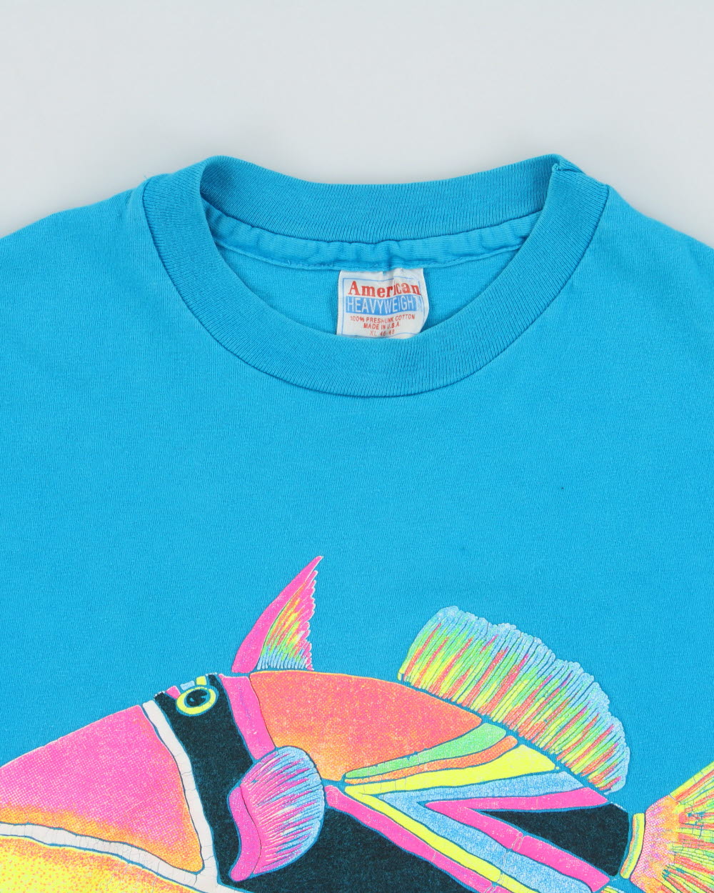 Vintage 1990s Maui Hawaiian State Fish American Heavyweight Single Stitch Made In USA Crewneck T-Shirt - XL