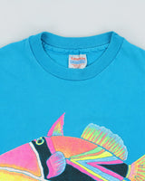 Vintage 1990s Maui Hawaiian State Fish American Heavyweight Single Stitch Made In USA Crewneck T-Shirt - XL
