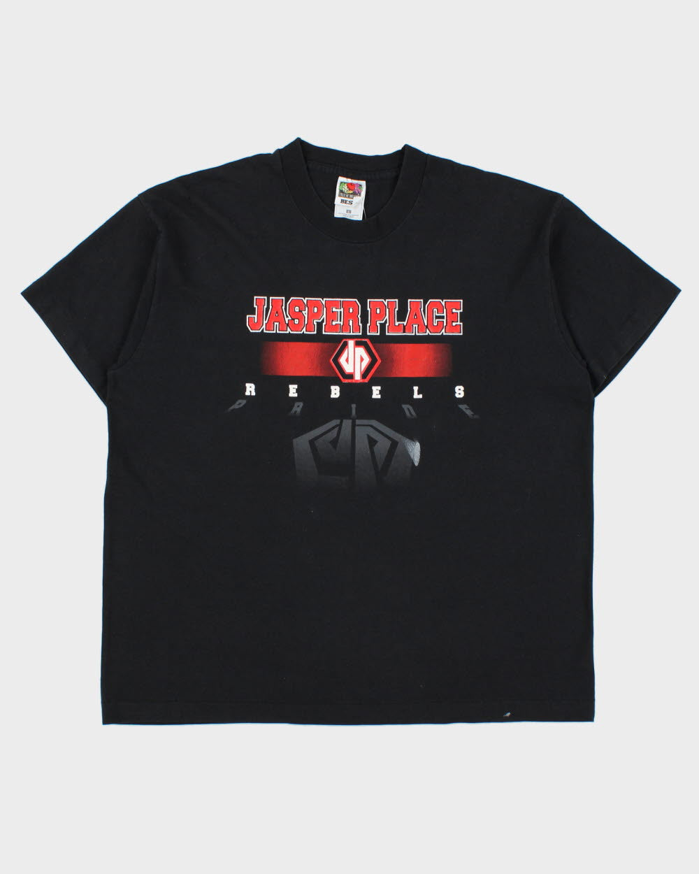 Vintage 1998 Jasper Place Ath. Rebels Heavyweight Single Stitch Made In Canada Crewneck T-Shirt - L