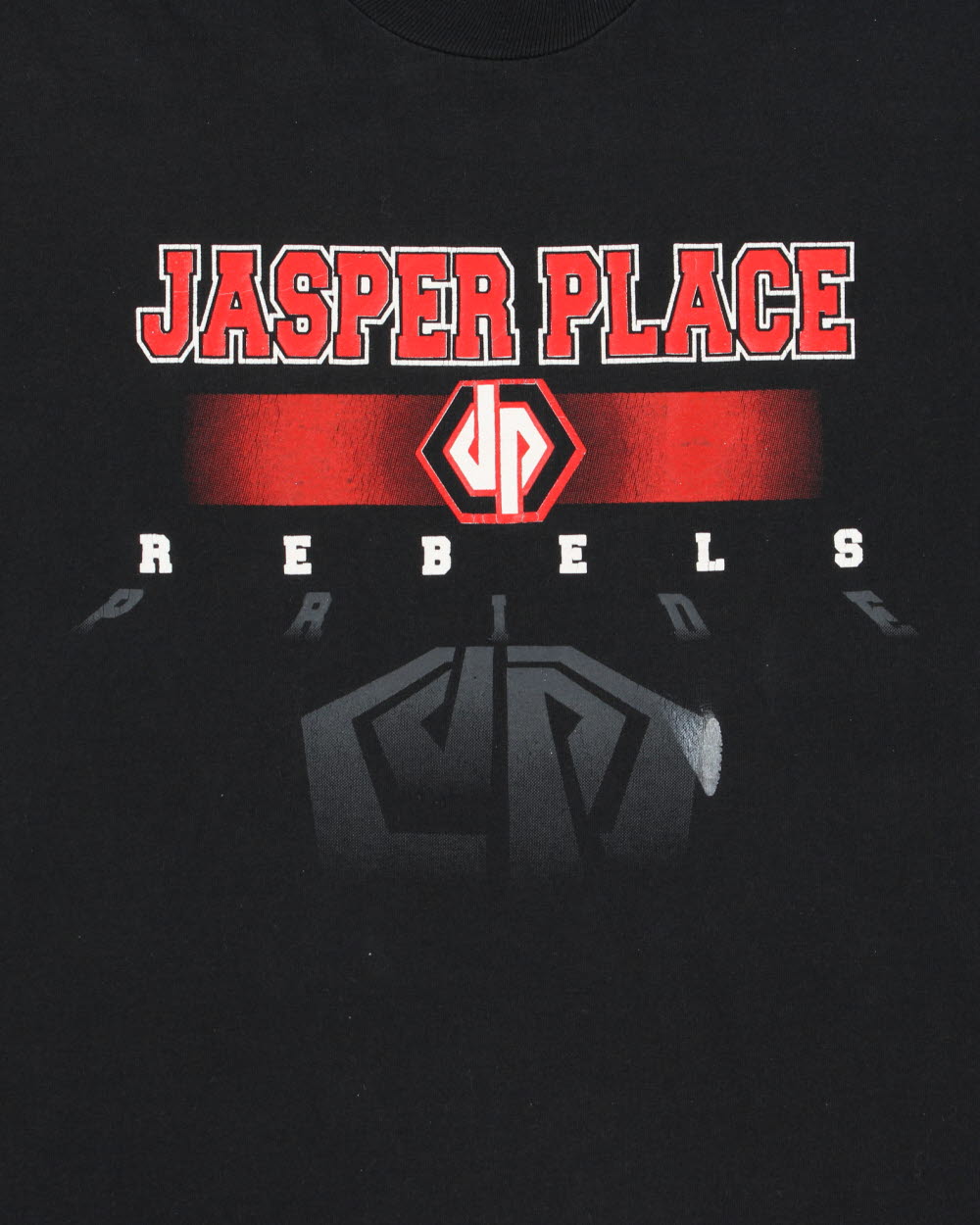 Vintage 1998 Jasper Place Ath. Rebels Heavyweight Single Stitch Made In Canada Crewneck T-Shirt - L