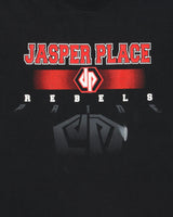 Vintage 1998 Jasper Place Ath. Rebels Heavyweight Single Stitch Made In Canada Crewneck T-Shirt - L
