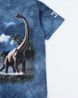 Vintage The Mountain Tie-Dye Heavyweight Dinosaur Capital Of The World Crewneck T-Shirt - M