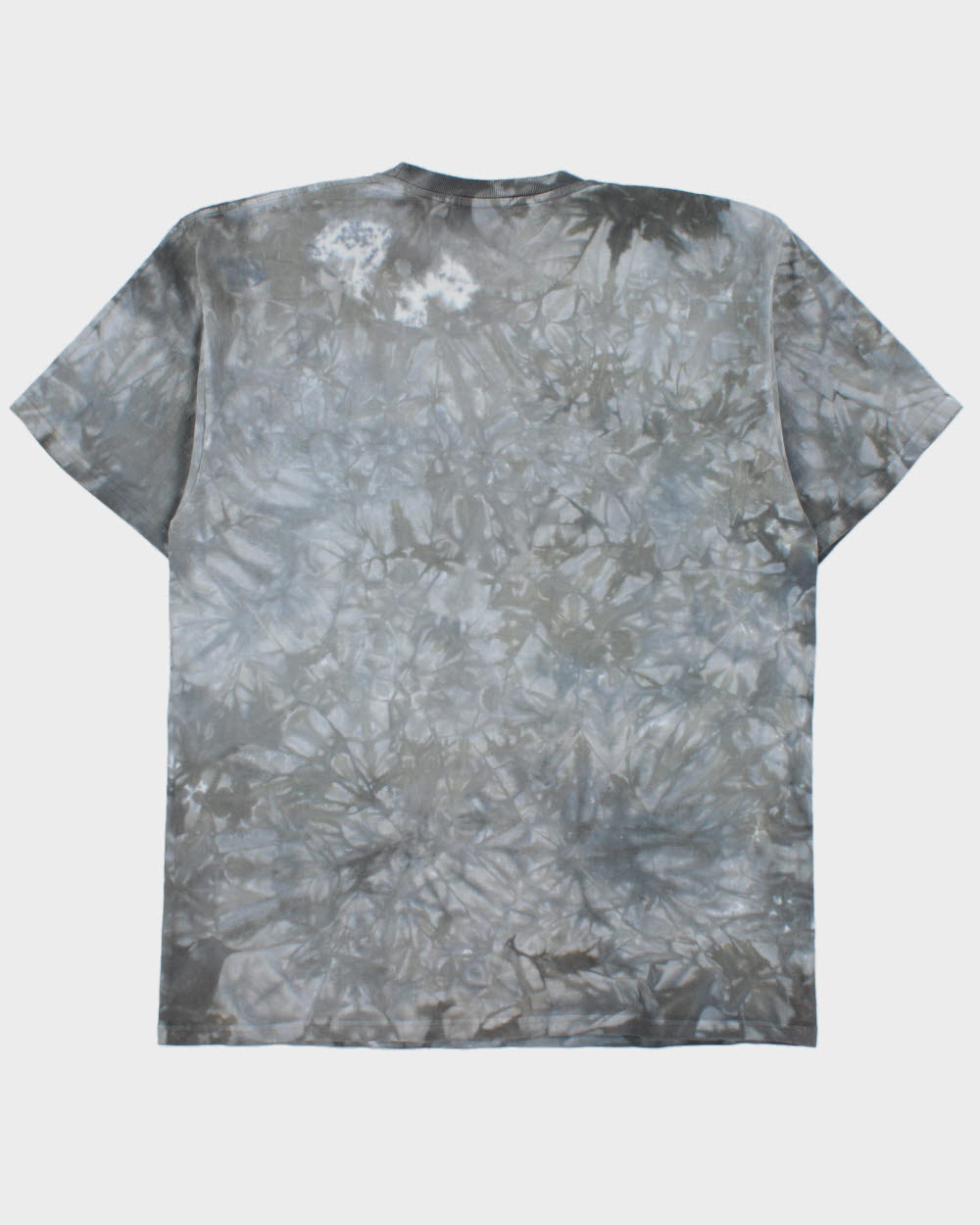 Vintage Y2K 00s Back To Earth Tie-Dye Heavyweight White Tiger Crewneck T-Shirt - XL
