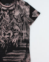Vintage Affliction Heaven &amp; Hell Graphic Made In USA Crewneck T-Shirt - M