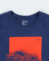 2020 Arc'teryx Blue Marl Backlit Eruption Crewneck T-Shirt - M