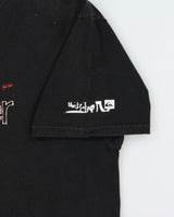Vintage Y2K 00s Quiksilver Heavyweight Spell Out Crewneck T-Shirt - L
