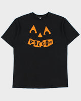 Vintage Volcom Heavyweight Pumpkin Spell Out Crewneck T-Shirt - XL