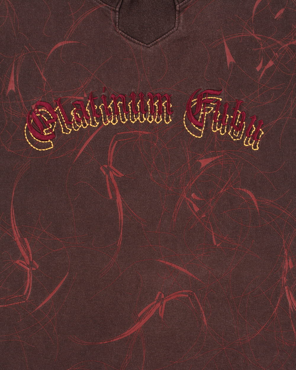 Vintage Y2K 00s Fubu Platinum Heavyweight Embroidered Crewneck T-Shirt - XXL