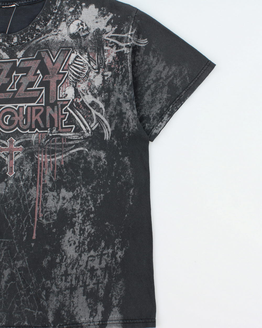 Vintage Y2K 00s Ozzy Osbourne Black Sabbath Heavyweight Graphic Crewneck T-Shirt - L