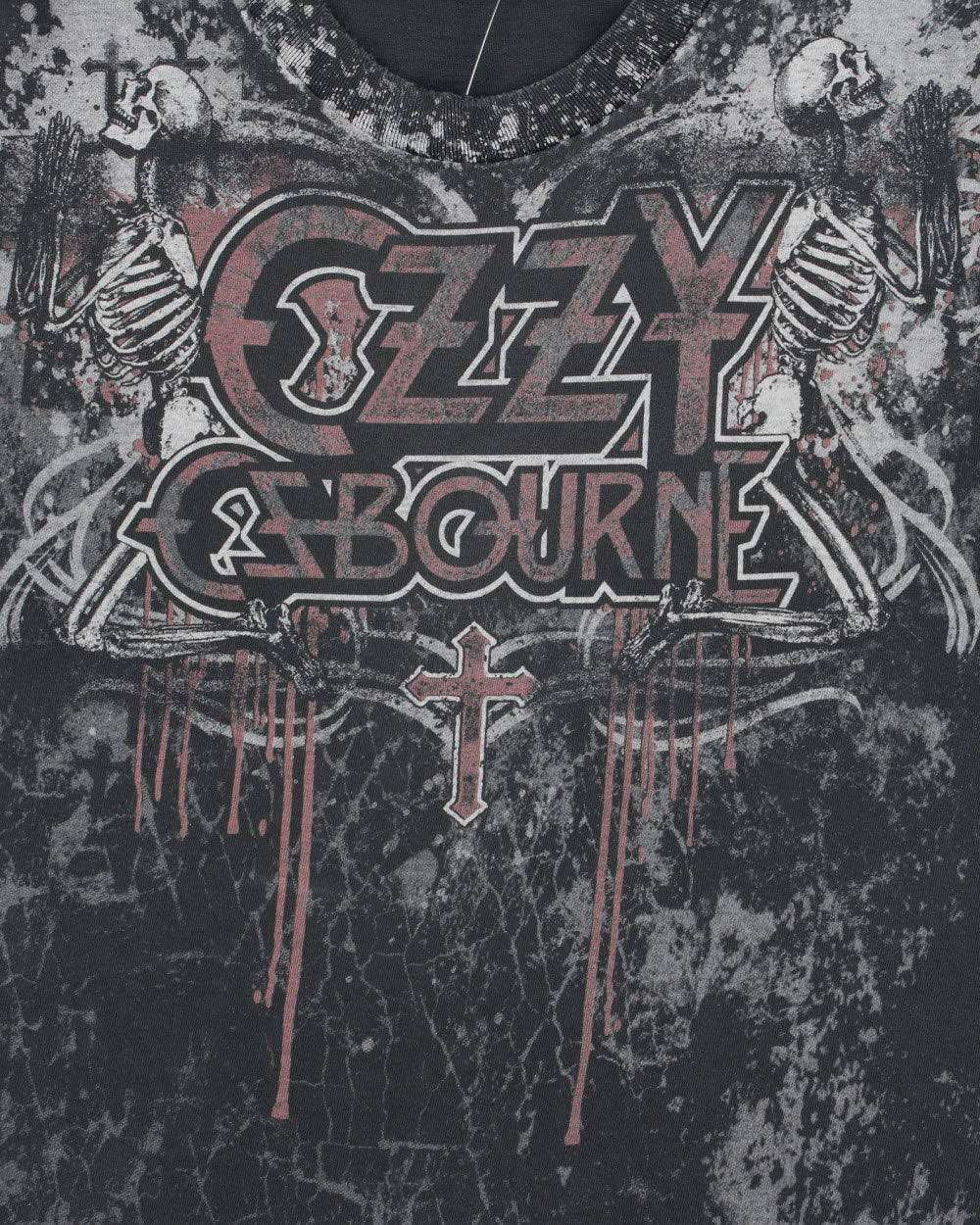 Vintage Y2K 00s Ozzy Osbourne Black Sabbath Heavyweight Graphic Crewneck T-Shirt - L