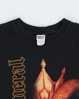 Vintage Dark Funeral Heavyweight Swedish Black Metal Anvil Crewneck T-Shirt - M
