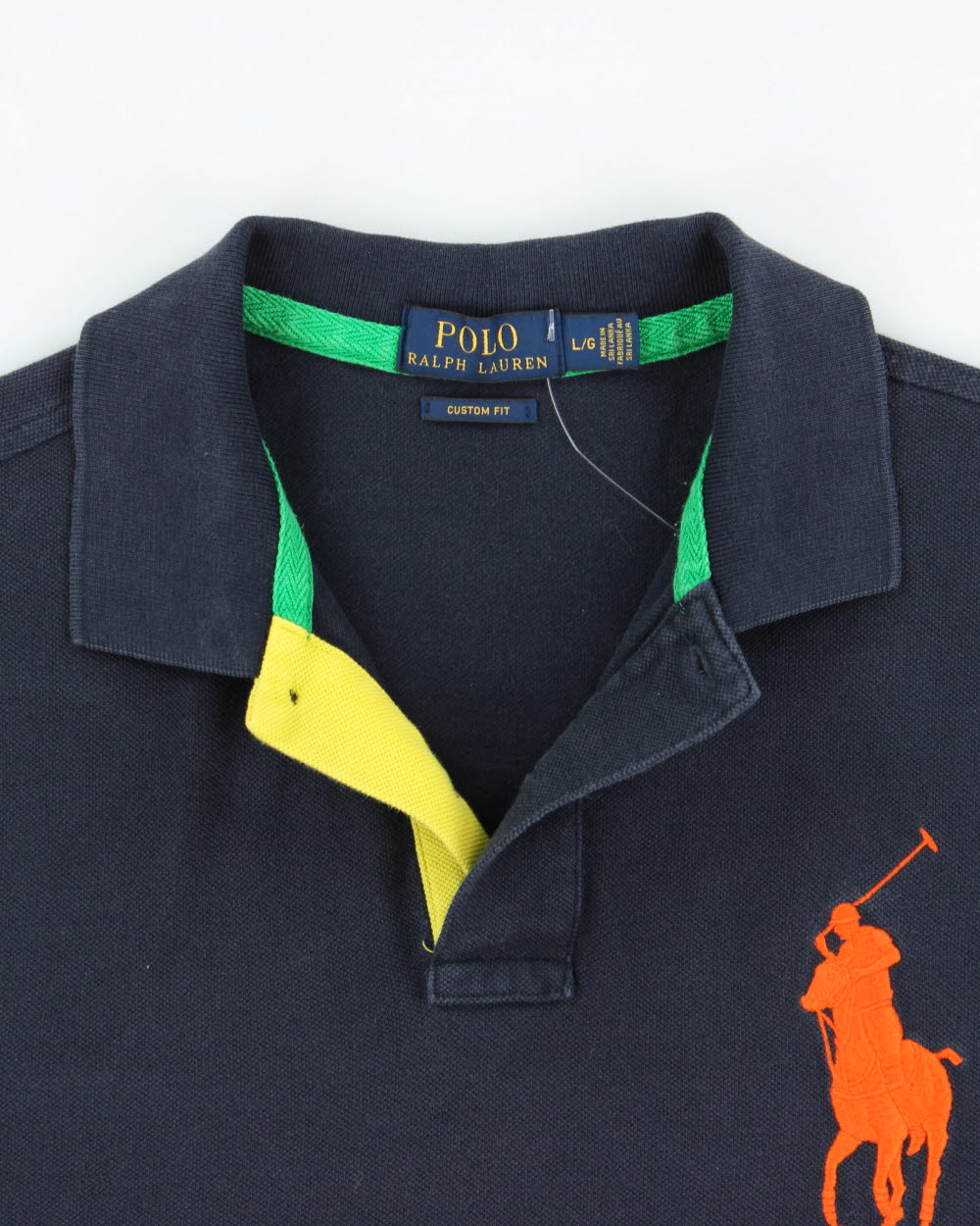 Vintage Polo Ralph Lauren Big Pony Custom Fit Short Sleeve Polo Shirt - L
