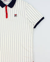 Vintage Fila Classic Striped Short Sleeve Polo Shirt - XL