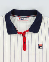 Vintage Fila Classic Striped Short Sleeve Polo Shirt - XL