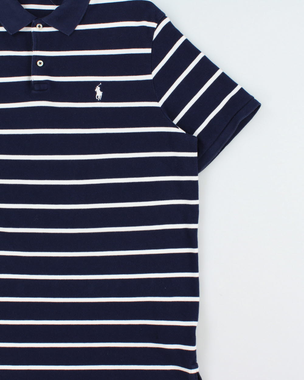 Vintage Polo Ralph Lauren Striped Classic Fit Short Sleeve Polo Shirt - XL
