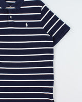 Vintage Polo Ralph Lauren Striped Classic Fit Short Sleeve Polo Shirt - XL