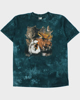 Vintage 1990s Tie-Dye Heavyweight Made In Canada Nature Crewneck T-Shirt - XXL